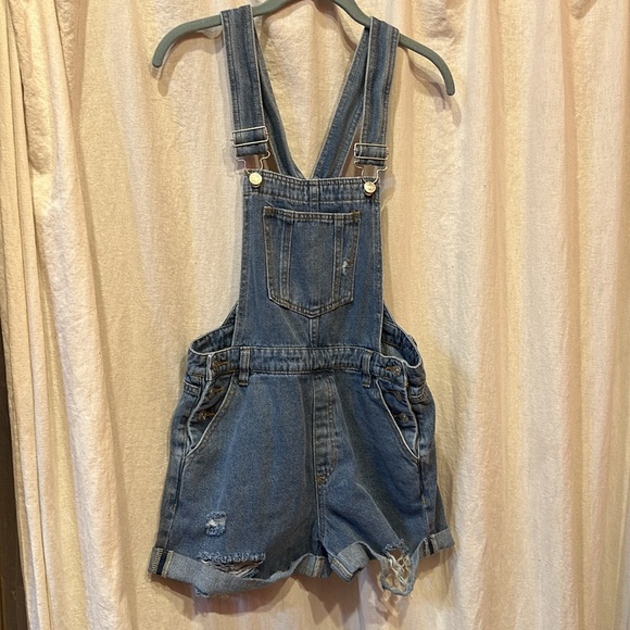 ⚜️ cute lil shortalls by WILD JUNKIE BOUTIQUE sz L - Picture 3 of 9